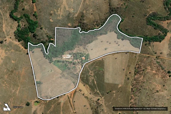 Imagem de satélite de FAZENDA CANOAS ? BOM JARDIM - GLEBA 01 em Juramento - MG