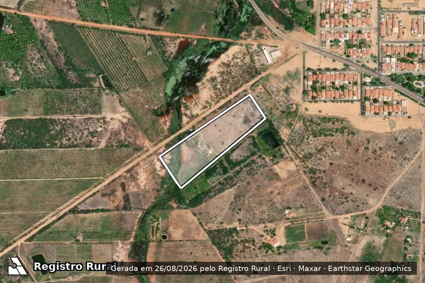 Imagem de satélite de SÍTIO SÃO JOÃO - Parte 1 em Sobradinho - BA