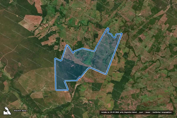 Imagem de satélite de FAZENDA SÃO JOAQUIM I - Gleba PARTE 01 em Formosa da Serra Negra - MA