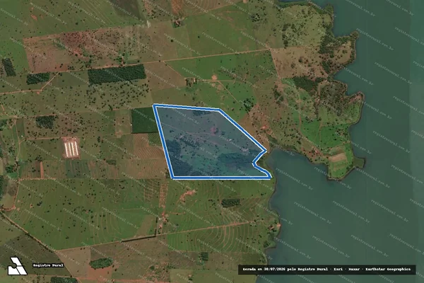 Imagem de satélite de FAZENDA SÃO SEBASTIÃO - Parte 2 em Aparecida do Taboado - MS