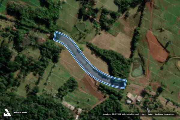 Imagem de satélite de LOTE RURAL N° 33 DO POLIGONO "B" - RODOVIA ESTADUAL PR-182 em Salgado Filho - PR