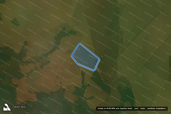 Imagem de satélite de Fazenda Brioso ? Quinhão D ? Parte 2 - Parte 3 - Gleba A - REMANESCENTE em São Gabriel do Oeste - MS