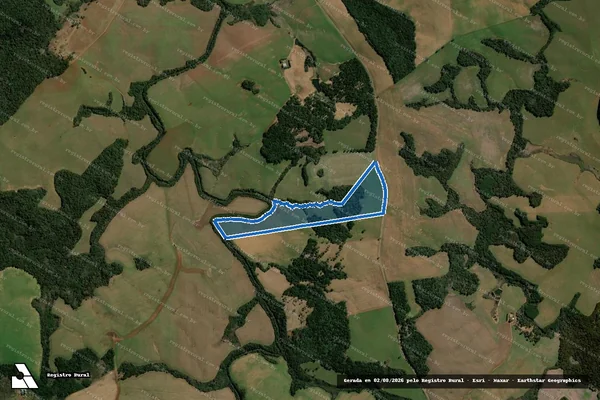 Imagem de satélite de Imóvel Rural denominado Fazenda Pelotas - Única em Mangueirinha - PR