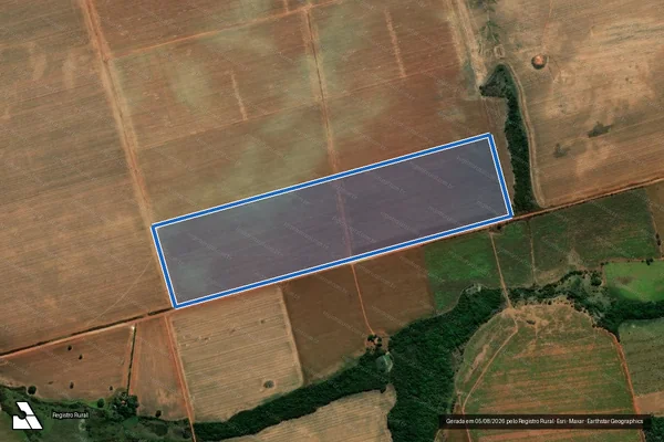 Imagem de satélite de Lote 340 – Projeto de Assentamento Cana-Brava