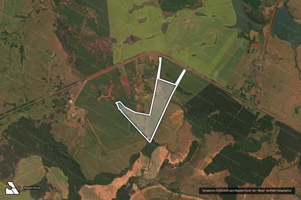 Imagem de satélite de Fazenda Três Candieiros - Gleba 6 - Parte 1 em Maçambará - RS