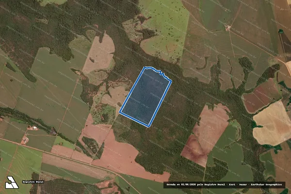Imagem de satélite de FAZENDA BACURI - GLEBA 01 em Caiapônia - GO