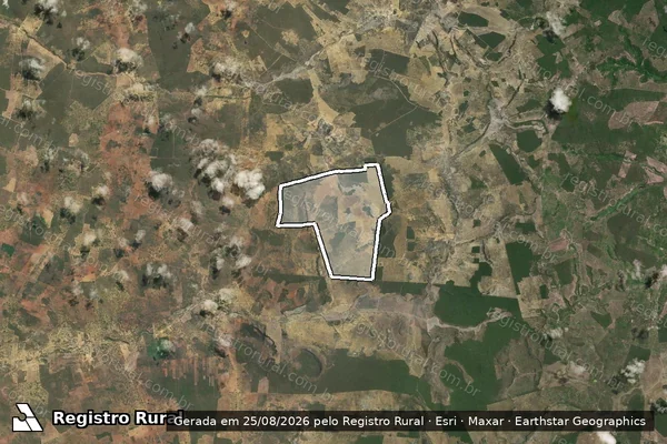 Imagem de satélite de FAZENDA SANTO ANTONIO - PARCELA 01 em Ruy Barbosa - BA