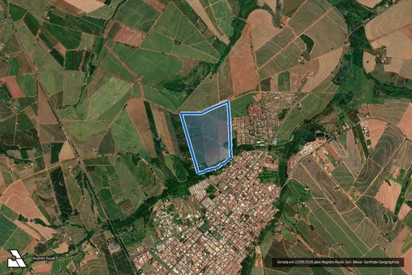 Imagem de satélite de Sitio Santo Antônio em Monte Alto - SP