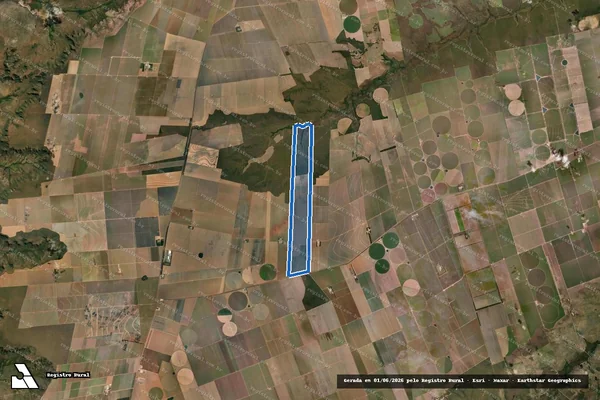 Imagem de satélite de FAZENDA CAVALCA - Parte 1 em Correntina - BA