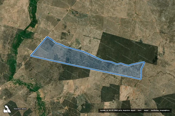 Imagem de satélite de FAZENDA FORTALEZA - PARCELA B em Andorinha - BA