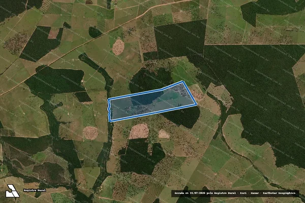 Imagem de satélite de Fazenda Vitória - Parcela 1 em Pedro Gomes - MS