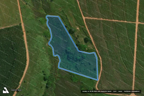 Imagem de satélite de Fazenda Boa Vista em Pirajuí - SP