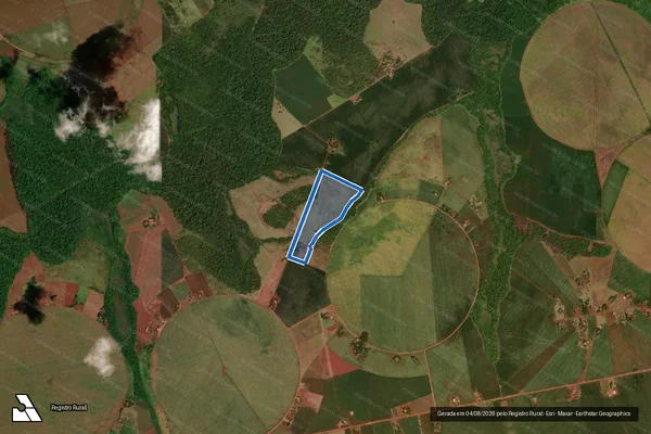 Imagem de satélite de Projeto de Assentamento Itamarati I ? FETAGRI - LOTE 102 em Ponta Porã - MS