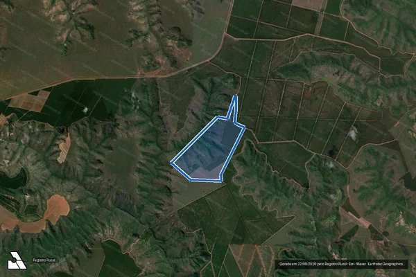 Imagem de satélite de FAZENDA POUSO DE TRÁS - Gleba 03 - Parcela 3 em Carbonita - MG
