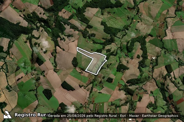 Imagem de satélite de Eloi José Schafer - Propriedade 1 - Parcela 1 em Chapada - RS