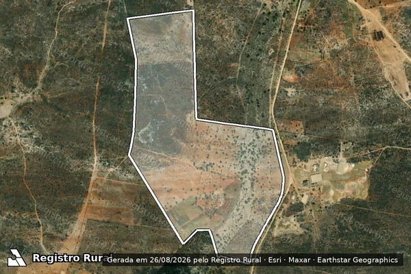 Imagem de satélite de Fazenda Divino Espirito Santo - Parcela 1 em Boa Vista - PB