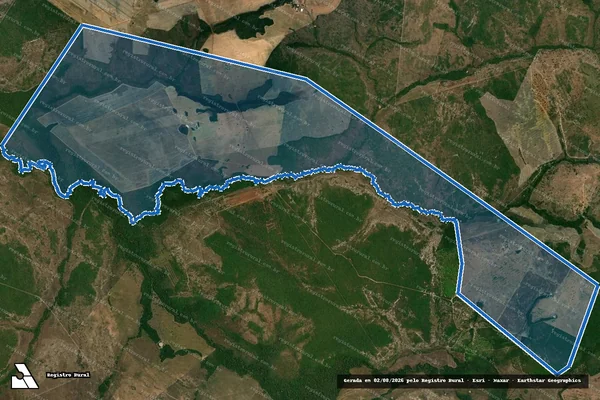 Imagem de satélite de Fazenda Galileia, Lote 13 (Parte "A"), Lotº Toriberó e Barreiro em Cristalândia - TO
