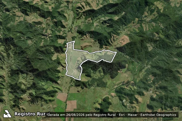 Imagem de satélite de Fazenda Bocaina II - II em Silva Jardim - RJ
