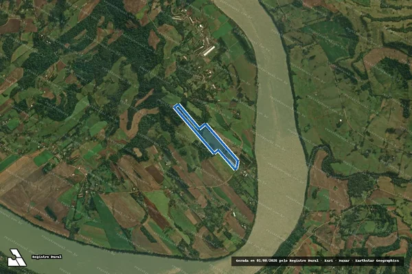 Imagem de satélite de Lote Colonial Nº 56 - Parte 1 em Mondaí - SC