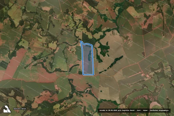 Imagem de satélite de FAZENDA RIO VERDE - Parte 01 em Montividiu - GO