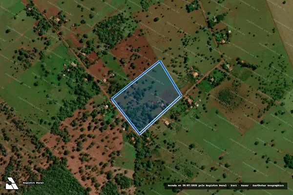 Imagem de satélite de CHACARA LOTE 97 - LOTE 97 em Terenos - MS