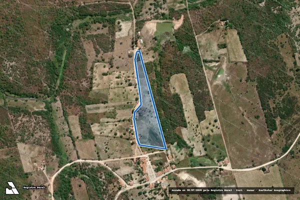 Imagem de satélite de SITIO MELANCIAS ? LOTE 0193 - Parte 1 em Ibicuitinga - CE