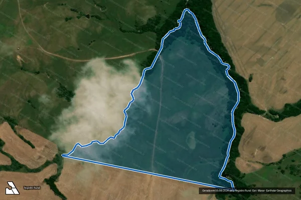 Imagem de satélite de Campo Sucessão Jeronimo - Parcela 1 em Caçapava do Sul - RS