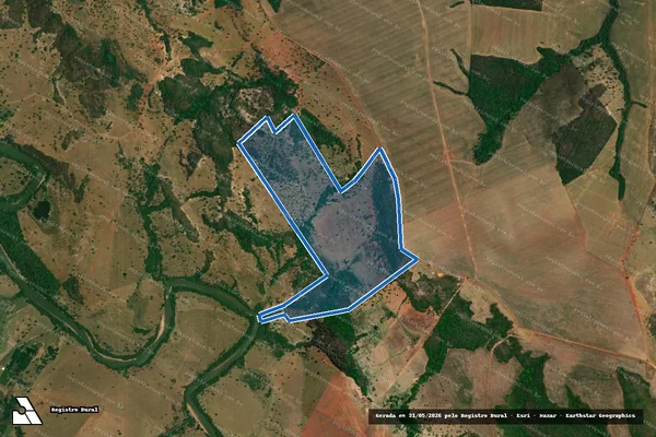 Imagem de satélite de FAZENDA CAIAPO - 001 em Ivolândia - GO