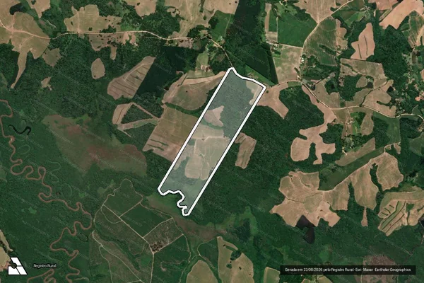 Imagem de satélite de FAZENDA SANTO ANTONIO em Quitandinha - PR