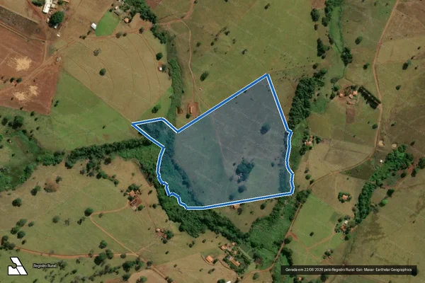 Imagem de satélite de FAZENDA CACHOEIRA GRANDE - Parte 1 em Anicuns - GO