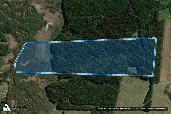 Imagem de satélite de FAZENDA FAXINAL DOS PESSEGUEIROS - . em Bocaina do Sul - SC