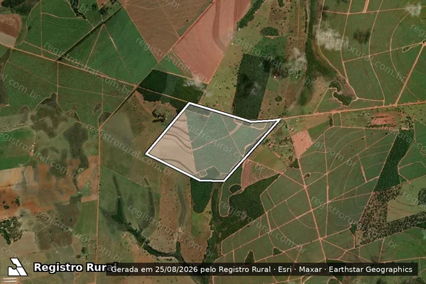Imagem de satélite de Estancia Santo Antonio - Parte 1 em Juti - MS