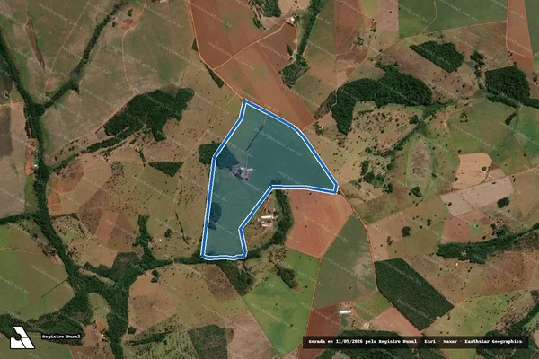 Imagem de satélite de Fazenda Cachoeira em Piracanjuba - GO