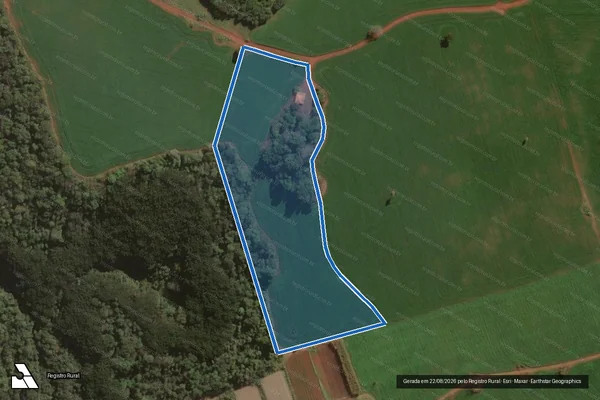 Imagem de satélite de LOTE 133 ? PA CARLOS LAMARCA - LOTE 133A em Congonhinhas - PR