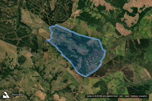 Imagem de satélite de Fazenda Nossa Senhora de Lourdes - Gleba 01 em Gália - SP