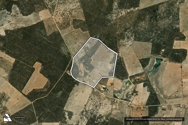 Imagem de satélite de FAZENDA SÃO SEBASTIÃO - GLEBA A em Quixadá - CE