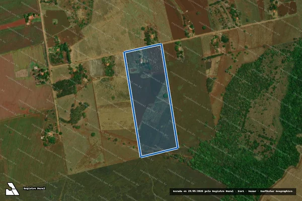 Imagem de satélite de Projeto de Assentamento Sucesso - Lote 78 em Nova Alvorada do Sul - MS