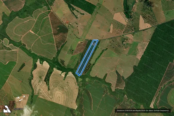 Imagem de satélite de Lote nº. 4-A-Remanescente, da Gleba nº. 4, do Núcleo Rio do Veado - Matrícula 19796 em Umuarama - PR