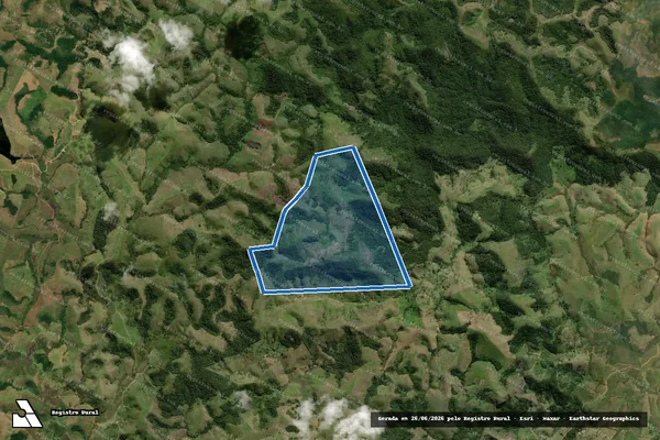 Imagem de satélite de FAZENDA VENEZA - PARCELA 1 em Itamaraju - BA