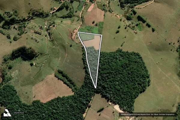 Imagem de satélite de Fazenda da Fartura - GLEBA B em Paraibuna - SP