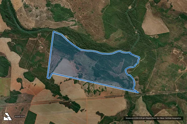 Imagem de satélite de FAZENDA SANTA HELENA DE BAIXO em Jaú do Tocantins - TO