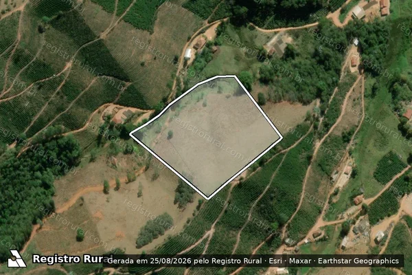 Imagem de satélite de CÓRREGO DA AREIA - Parte 4 em Mutum - MG