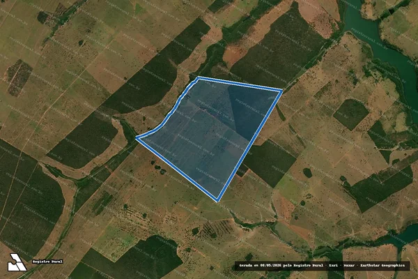 Imagem de satélite de FAZENDA CENTRAL / Parte 1 em Ribas do Rio Pardo - MS