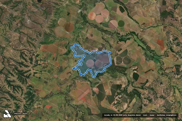 Imagem de satélite de FAZENDA MANABUIU - FAZENDA MANABUIU GLEBA 1 em Lagoa Grande - MG