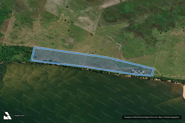 Imagem de satélite de FAZENDA SANTA FÉ GLEBA B - em Vila Nova dos Martírios - MA