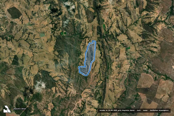 Imagem de satélite de Fazenda Ribeirão dos Órfãos e Buritis - Lugar Panelas - Parte 1 de 2 em João Pinheiro - MG