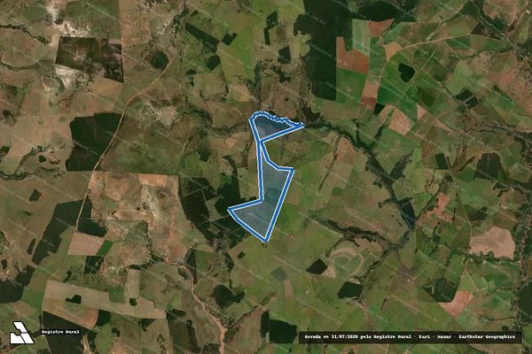 Imagem de satélite de Fazenda J. Júnior - Parte 1 em Tacuru - MS