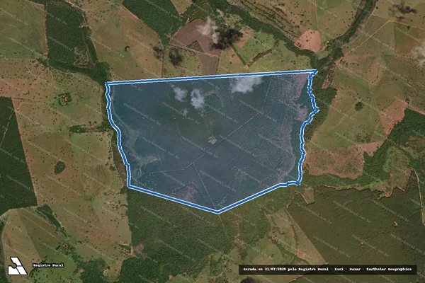 Imagem de satélite de Fazenda Paulista - PARTE 1 em Inocência - MS