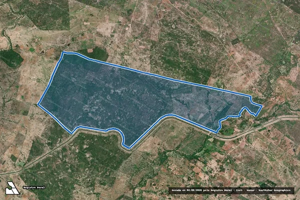 Imagem de satélite de FAZENDA POÇOS SALGADOS em Água Branca - AL