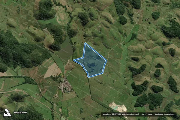 Imagem de satélite de FAZENDA CALF - Parte 1 em Cachoeiras de Macacu - RJ